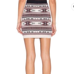 Fair Isle Mini skirt Aztec style print